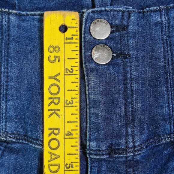 Guess silhouette jeans women's size 28 denim blue high-rise stretch skinny - Picture 10 of 15